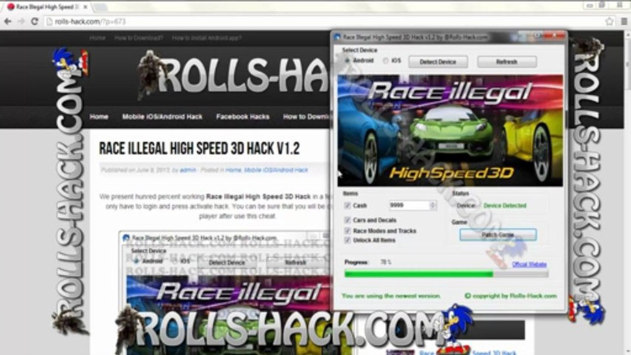 Race Illegal High Speed 3D Hack v1.2 (Android,iOS)