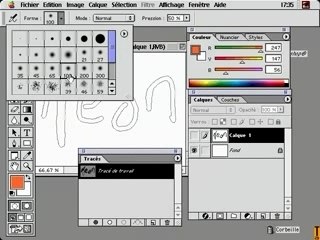 photoshop - Effet neon avec trace
