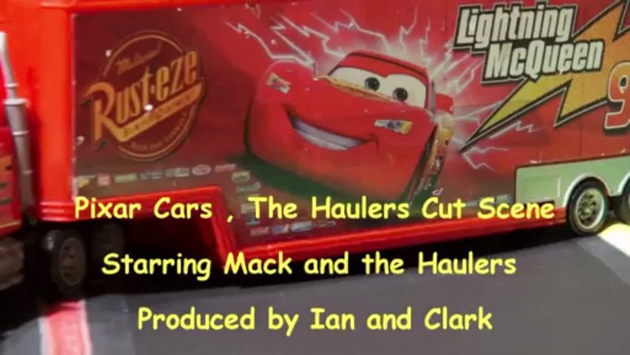 Pixar Cars , Cut Scene The Haulers with the Delinquent Road hazards and ...