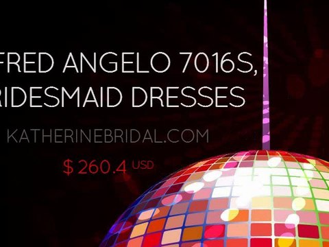 Alfred Angelo 7016S Bridesmaid Dresses USD 260.4 By KatherineBridal.com
