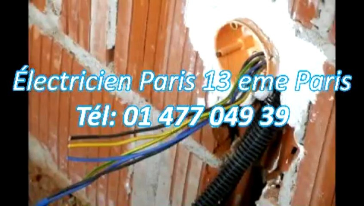 Électricien Paris 13 eme Tél: 01 477 049 39