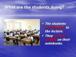 Present continuous tense