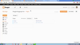 Blogger tutorial 6: Create page in Blogger