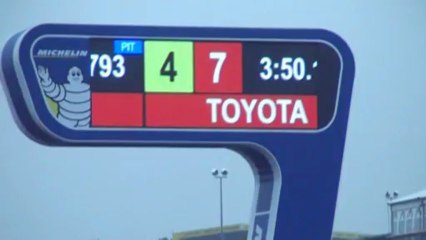 le panneau Michelin des 24 heures du Mans