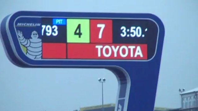 le panneau Michelin des 24 heures du Mans