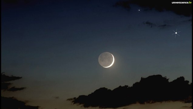 La Lune, Vénus et Mercure