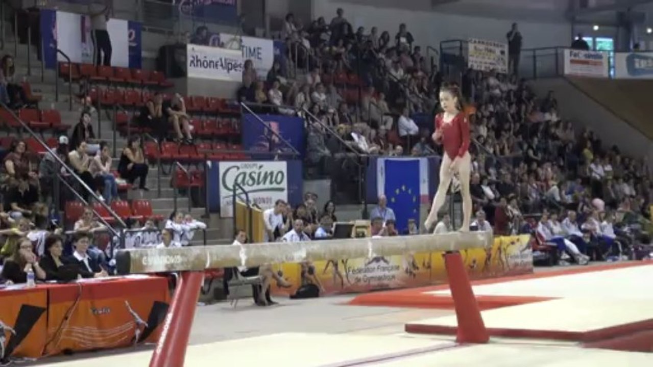 FFGYM - Andreea Iridon (ROU), 2013 France-Roumanie Finale, Poutre