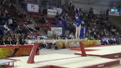 FFGYM - Clara Chambellant, 2013 Match France-Roumanie Finale, Poutre