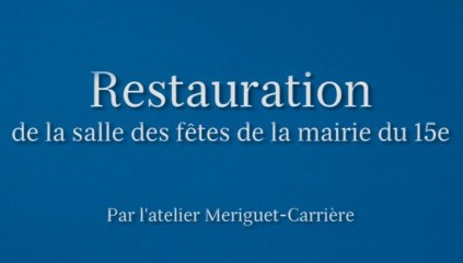 Restauration De La Salle Des Fêtes De La Mairie