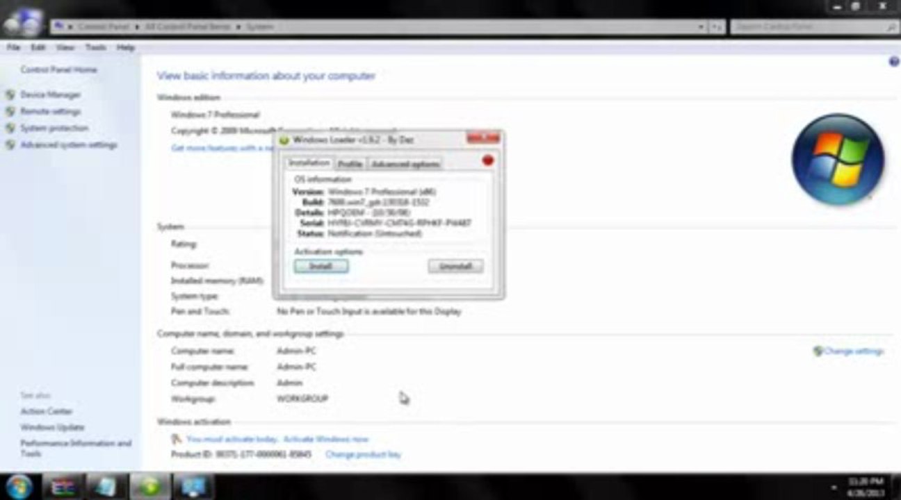 How To Activate Windows 10/8.1/8/7 Using LOADER [2017].