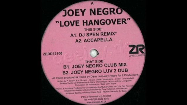 Joey Negro - Love hangover (Club mix)