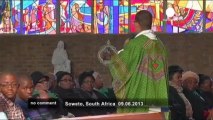 Prayers in South Africa for Nelson Mandela - no comment