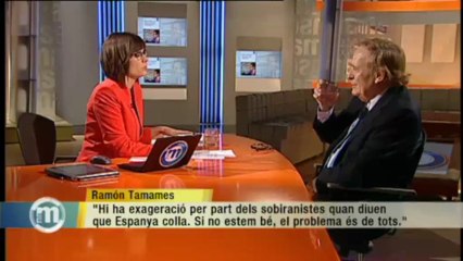 TV3 - Els matins - Tamames: "Per canviar la Constitució s'ha de pactar i s'han de posar d'acord el