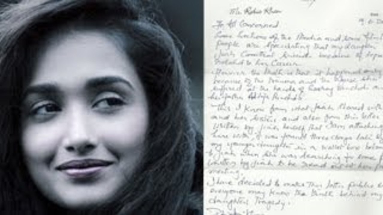 Jiah Khan's Suicide Note | Extremely Saddest Stuff