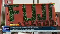 Militantes del partido fujimoristas exigen indulto