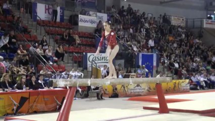 FFGYM - Louise Vanhille, 2013 France-Roumanie Finales, Poutre
