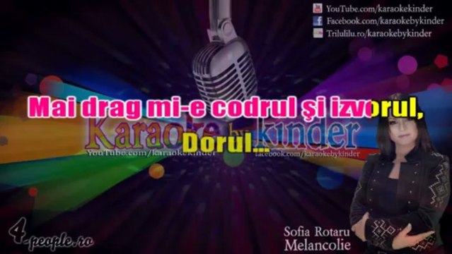stil Sofia Rotaru - Melancolie [Karaoke by kinder]