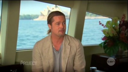Preview Brad Pitt interview on The Project (2013)