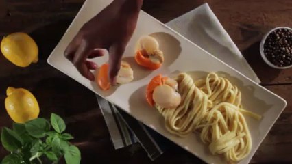 video culinaire recette tagliatelles aux saint jacques