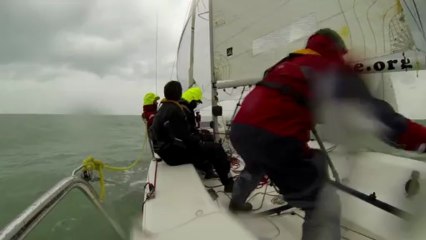 Gopro: Beneteau 7.5 sailing