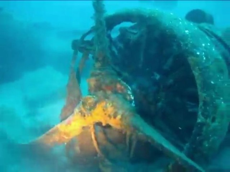 Plongée sur l'épave d'avion "le dornier 24"