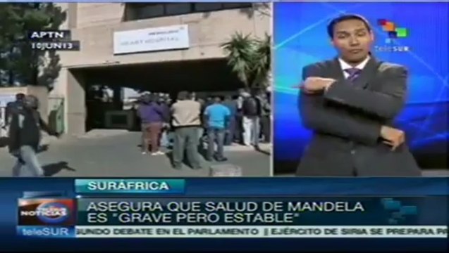 Salud de Nelson Mandela con pronóstico reservado