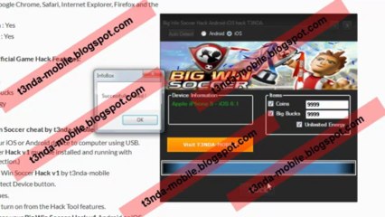 Big Win Soccer hack Android iOS No root