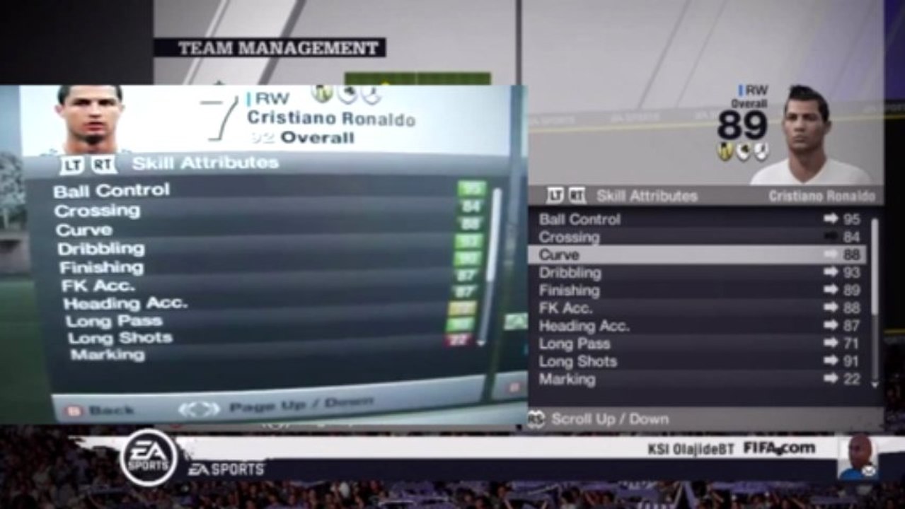 FIFA 12 | Cristiano Ronaldo's Rating