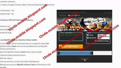 Big Win Hockey hack 2013 Android iOS