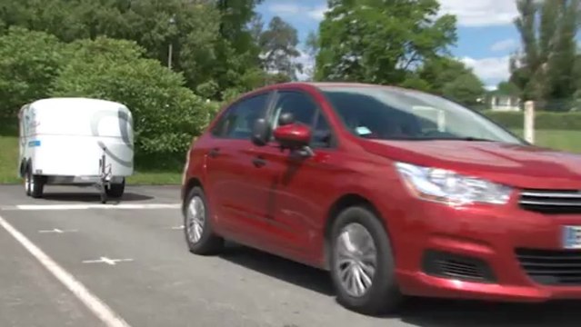 Permis BE: Positionnement véhicule tracteur