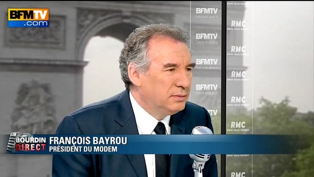 François Bayrou, invité de Bourdin Direct sur BFMTV - 110613