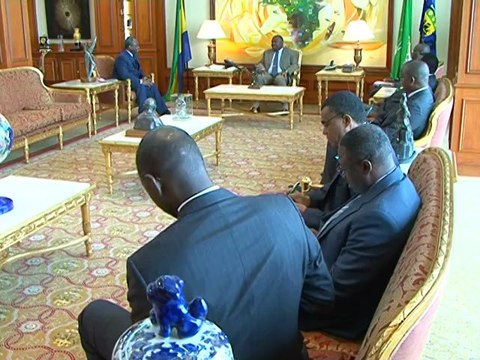 Audience accordée par Président Ali Bongo Ondimba à Pierre Moussa, président de la commission CEMAC