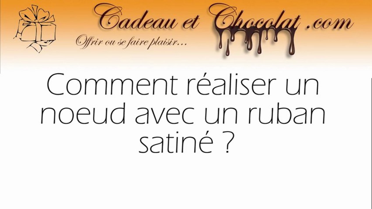comment faire un noeud avec du ruban