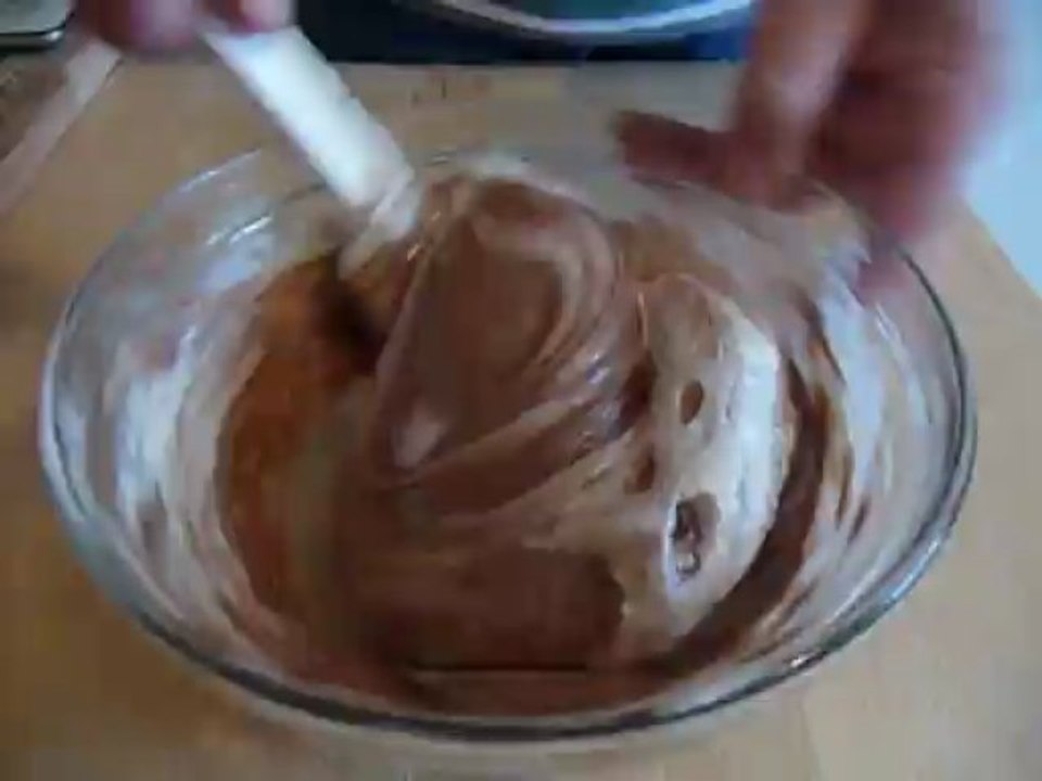 Fondant chocolat _ Melange avec les blanc d'oeuf