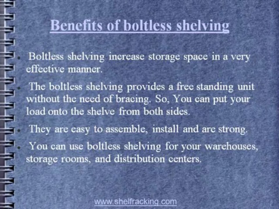 Boltless shelving- The perfect solution for storage