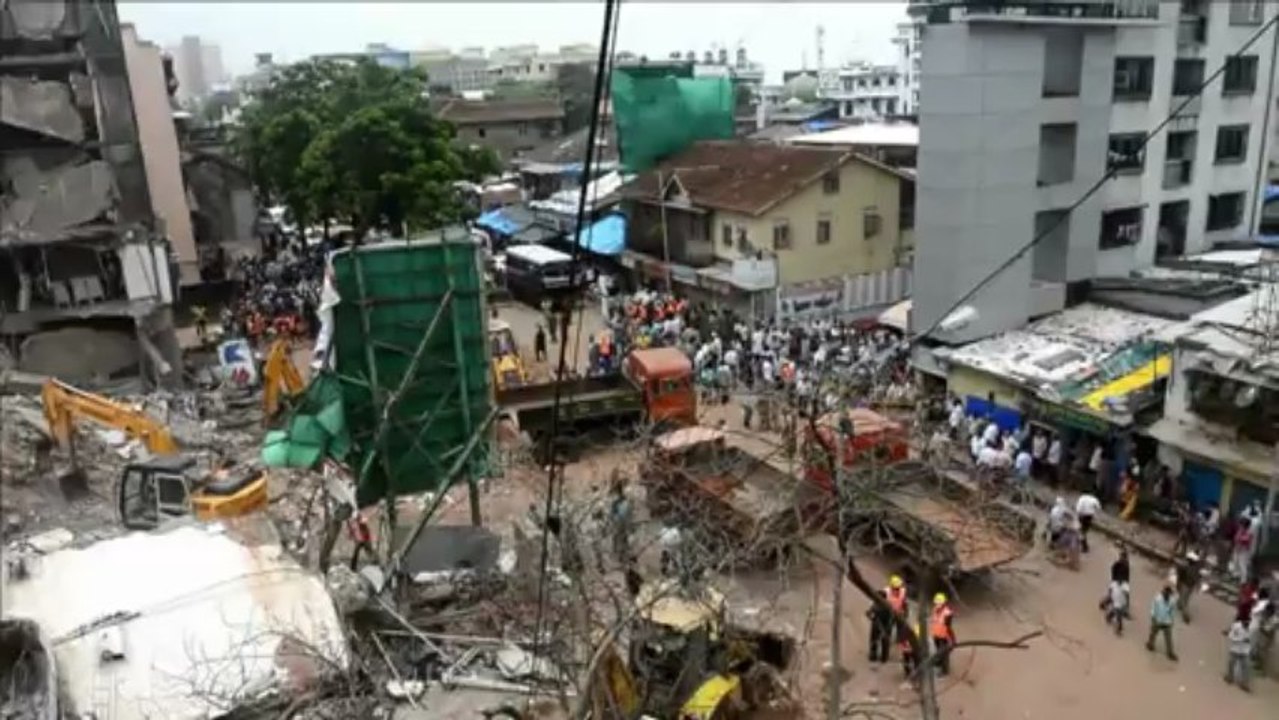 Prédio desaba em Mumbai