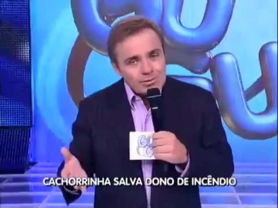programa do gugu Meu Amigo Meu Herói cadela salva dono de incêndio 06 01 2013 mircmirc