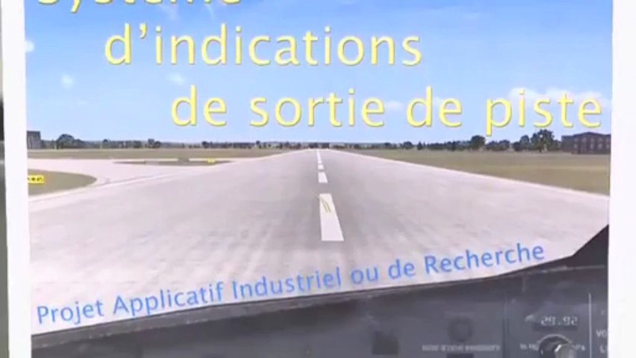 Système aéronautique d'indications de sortie de piste