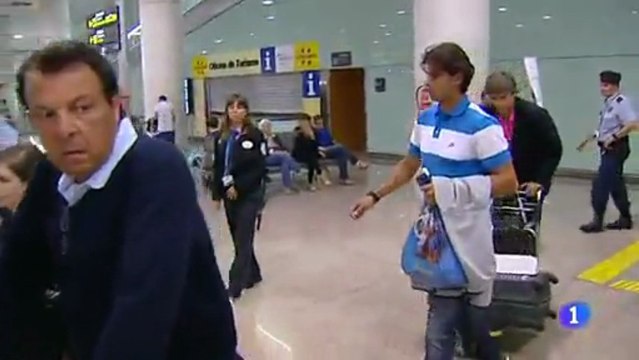 Rafael Nadal returned to Spain after his 8th win at Roland Garros (RTVE)