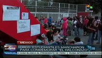 Estudiantes mexicanos recuerdan 
