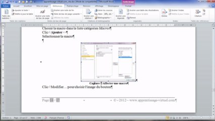 Word | Exercice pratique sur la table d'illustration