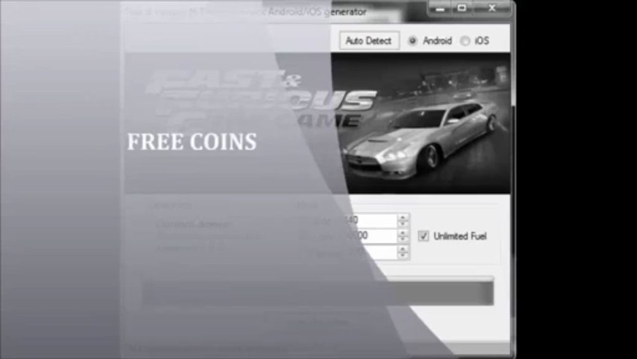 Fast and Furious 6 Hack tool IOS & Android 2013 june unlimited gold silver