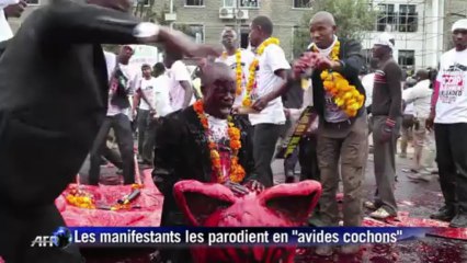 Des Kényans manifestent contre leurs députés