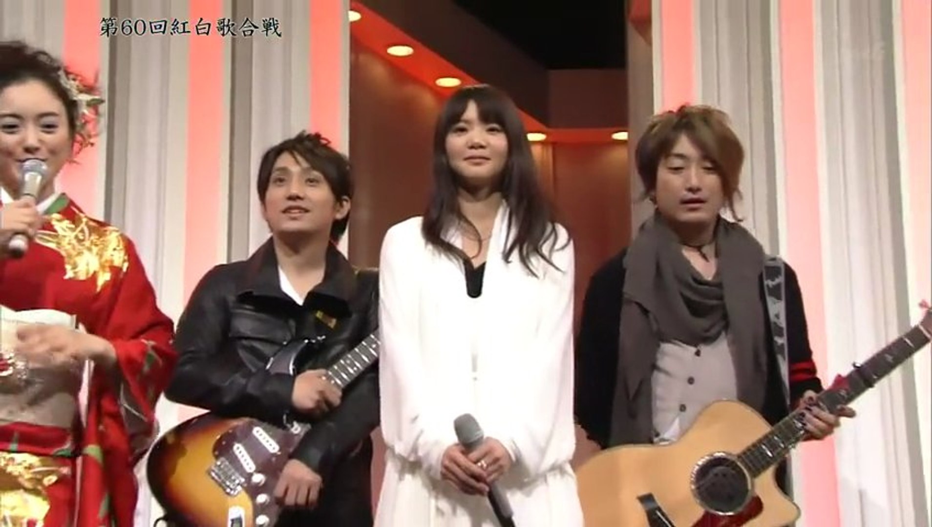 第60回 紅白歌合戦 いきものがかり Yell 09 12 31 動画 Dailymotion