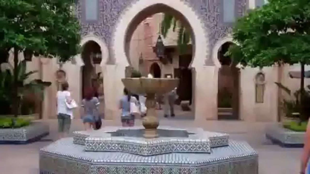 الجناح المغربي في مدينة الملاهي الامريكية ديزني
