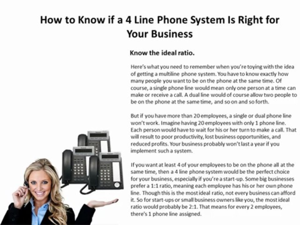 How to Know if a 4 Line Phone System Is Right for Your Business