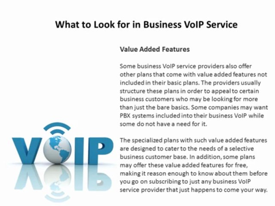 What to Look for in Business VoIP Service