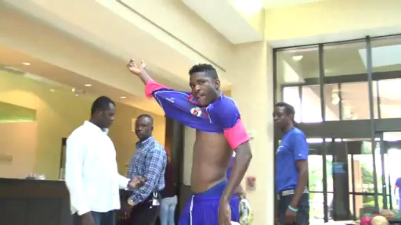 Peterson, Olrish and Peguero after training