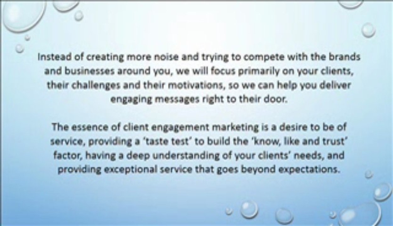 Develop a Client Engagement Marketing Strategy