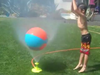 SwimWays Disney and Marvel Hover Ball Sprinkler